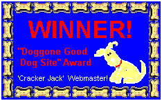 'Doggone Good Dog Site'Award